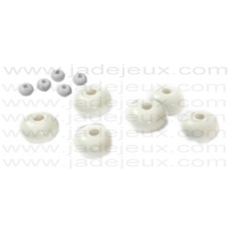 Caoutchouc Mini Post 3/8" Diamètre Extérieur, Blanc