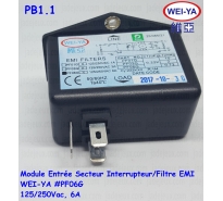 Module Entrée Secteur Interrupteur/Filtre EMI 