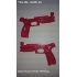 Coques G+D pour Pistolet TCR4 Rouge
