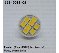 Flasher (Type 906) Led (cms x8) 5Vac, Stern Spike