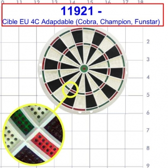 Cible EU 4C Adaptable (Cobra, Champion, Funstar...)