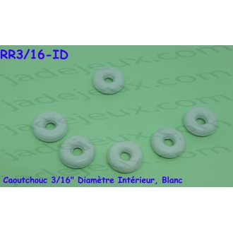 Caoutchouc 3/16" Diamètre Intérieur, Blanc