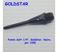 Pointe Soft 1/4", GoldStar, Noire, par 1000
