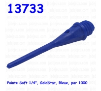 Pointe Soft 1/4", GoldStar, Bleue, par 1000