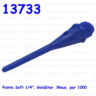 Pointe Soft 1/4", GoldStar, Bleue, par 1000