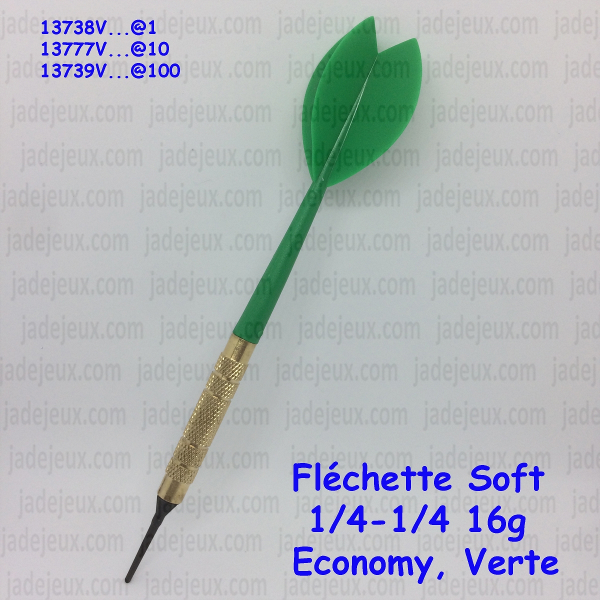 Fléchette Soft 1/4-1/4 16g Economy - Jade Jeux