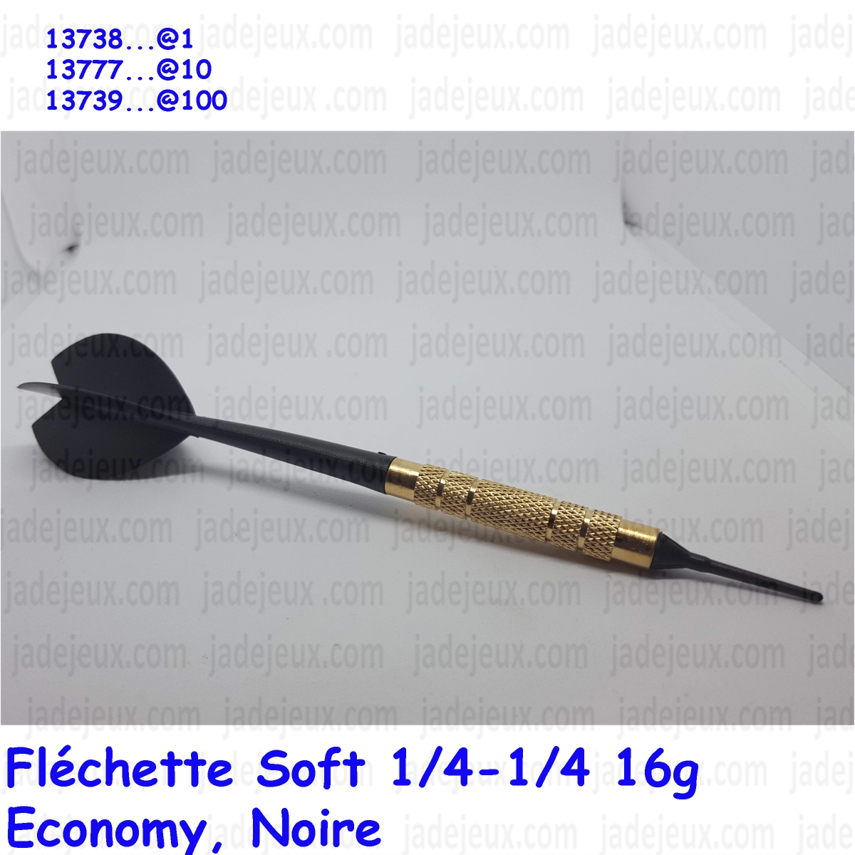 Fléchette Soft 1/4-1/4 16g Economy - Jade Jeux