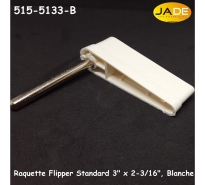 Raquette Flipper Standard 3" x 2-3/16", Blanche