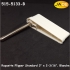 Raquette Flipper Standard 3" x 2-3/16", Blanche