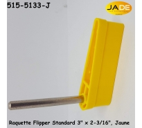 Raquette Flipper Standard 3" x 2-3/16", Jaune