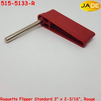 Raquette Flipper Standard 3" x 2-3/16", Rouge