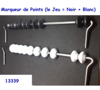 Marqueur de Points (le Jeu : Noir + Blanc)