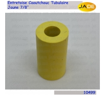 Entretoise caoutchouc tubulaire jaune 7/8''