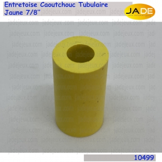 Entretoise Caoutchouc Tubulaire Jaune 7/8" 23-6552