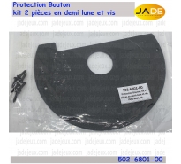 Protection Bouton kit 2 pièces en demi lune et vis