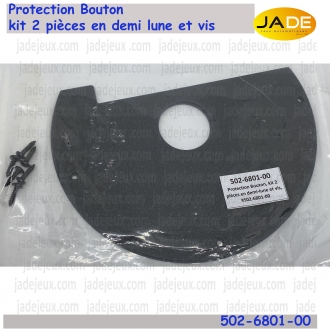 Protection Bouton kit 2 pièces en demi lune et vis, 502-6801-00