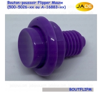 Bouton-poussoir flipper mauve (500-5026-xx ou A-16883-xx)