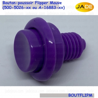 Bouton-poussoir flipper mauve (500-5026-xx ou A-16883-xx)