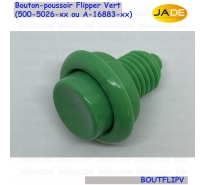 Bouton-poussoir flipper vert (500-5026-xx ou A-16883-xx)