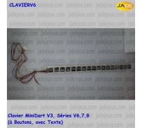 Clavier MiniDart V3, Séries V6,7,8 (à Boutons, avec Texte)