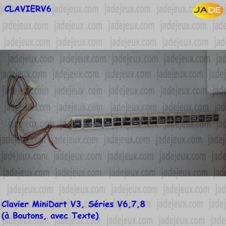 Clavier MiniDart V3, Séries V6,7,8 (à Boutons, avec Texte)