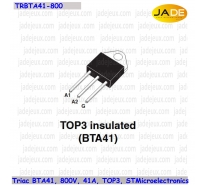 Triac BTA41, 800V, 41A, TOP3, STMicroelectronics